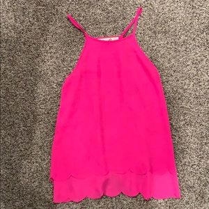 New hot pink tank